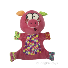 Boneka Tangan Babi Plum Ungu